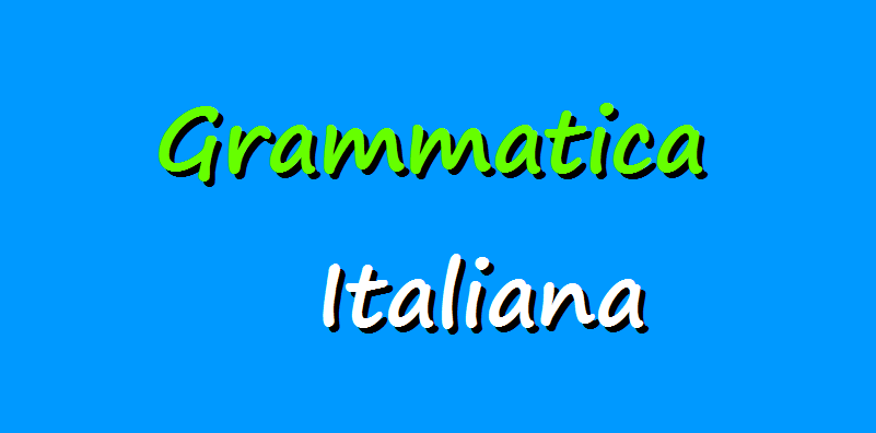 Italian grammar lessons