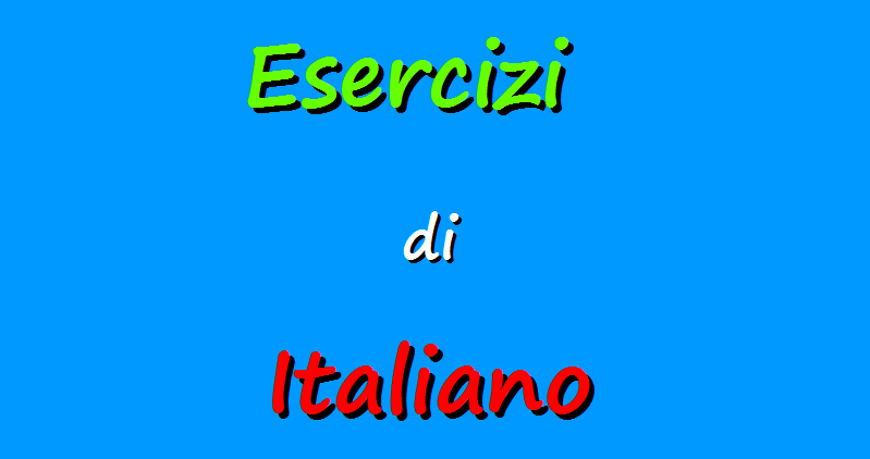 Esercizi di italiano