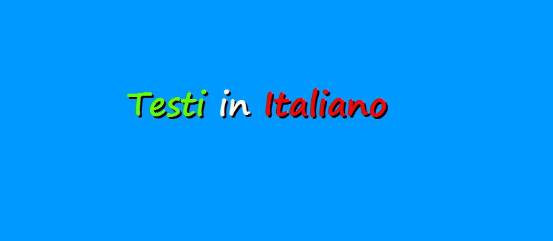 Elenco di testi in Italiano